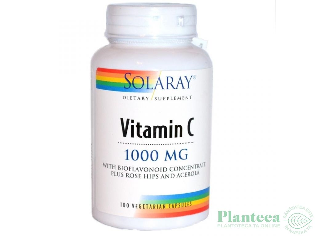 Vitamina C 1000mg bioflavonoide adulti 100cps - SOLARAY