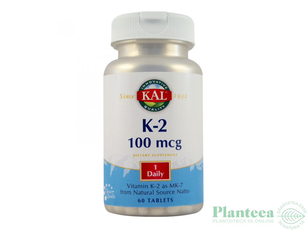 Vitamin K2 100mcg 60cp - KAL