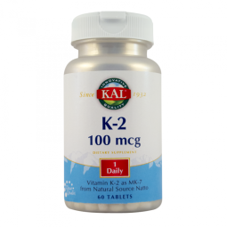 Vitamin K2 100mcg 60cp - KAL