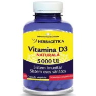 Vitamina D3 naturala 5000ui 120cps - HERBAGETICA