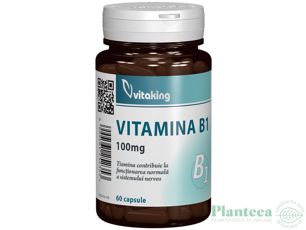 Vitamina B1 [tiamina] 100mg 60cps - VITAKING