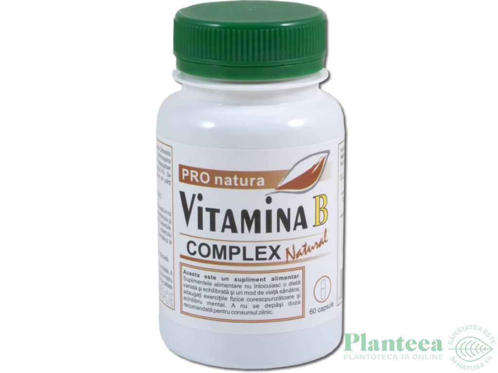 Vitamina B complex natural 60cps - MEDICA