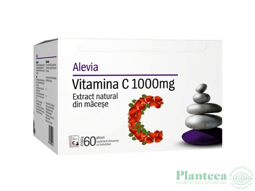 Vitamina C 1000mg [extract macese] solubila 60pl - ALEVIA