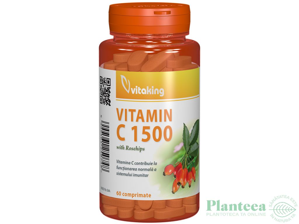 Vitamina C 1500mg macese 60cp - VITAKING