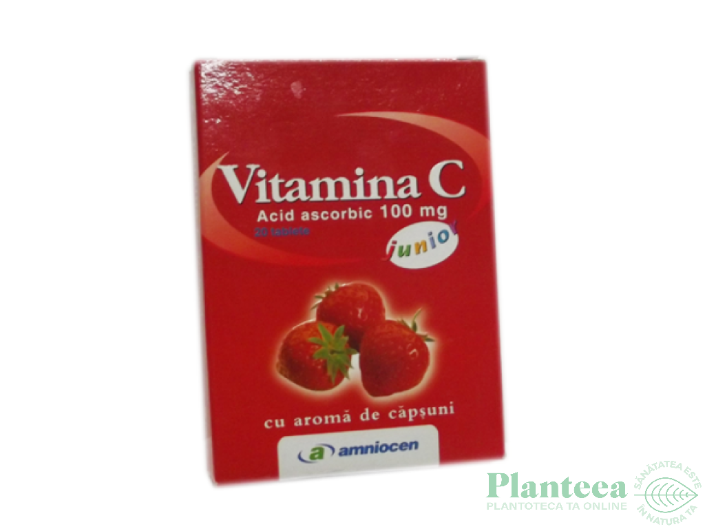 Vitamina C capsuni 20cp - AMNIOCEN