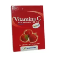 Vitamina C capsuni junior 20cp - AMNIOCEN