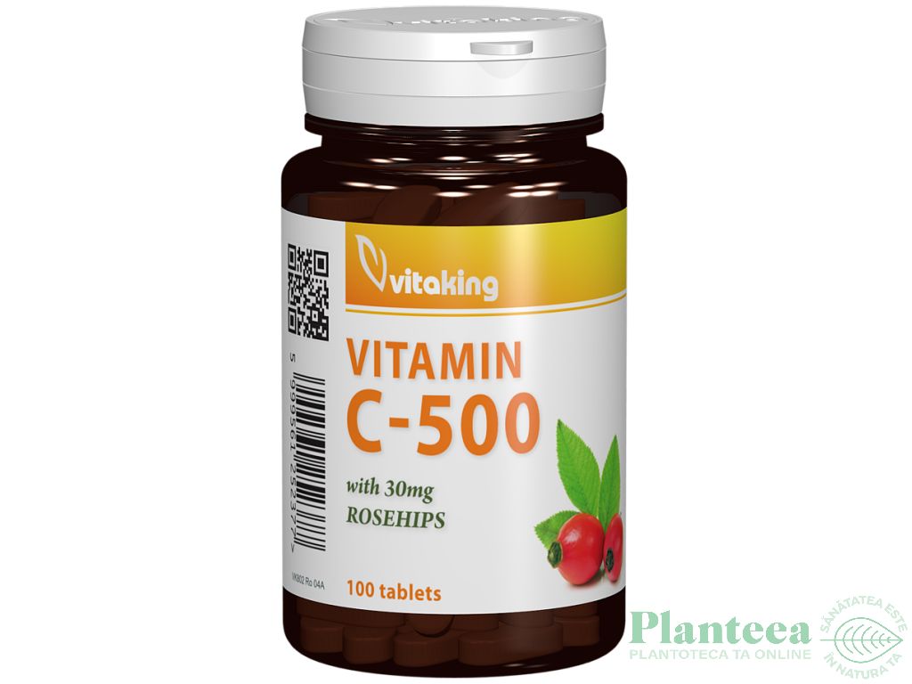 Vitamina C 500mg macese 100cp - VITAKING