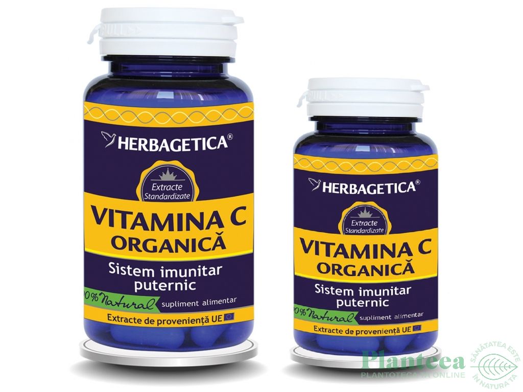 Pachet Vitamina C organica 60+30cps - HERBAGETICA