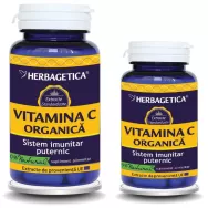 Pachet Vitamina C organica 60+30cps - HERBAGETICA