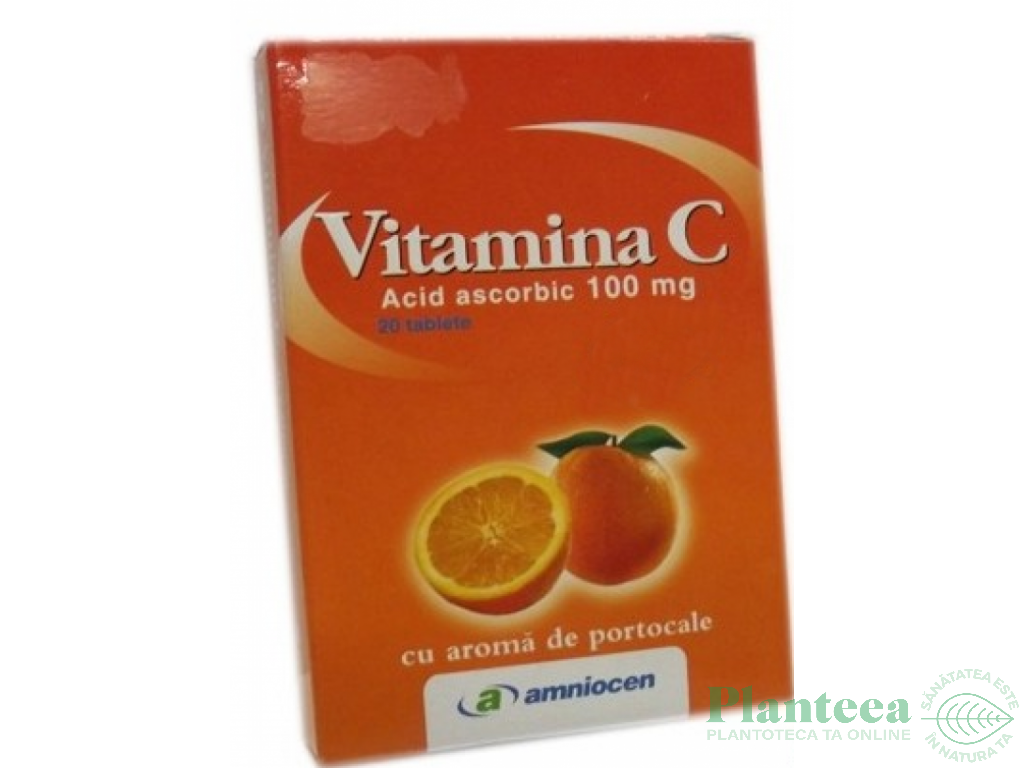 Vitamina C portocale 20cp - AMNIOCEN