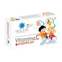 Vitamina C propolis pur copii 30cp - AC HELCOR