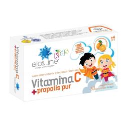 Vitamina C propolis pur copii 30cp - AC HELCOR