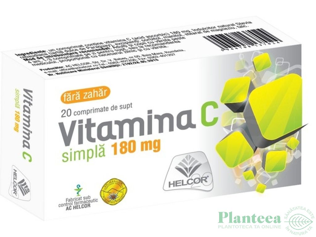 Vitamina C 180mg 20cp - AC HELCOR