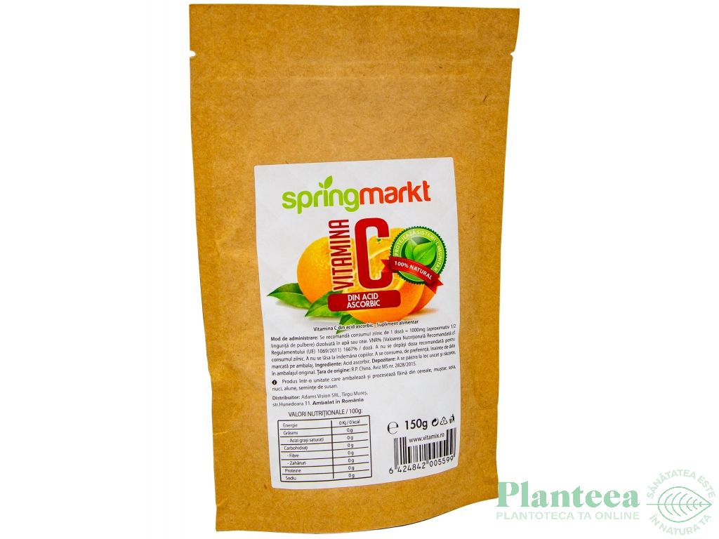 Vitamina C [acid ascorbic] 150g - SPRINGMARKT