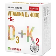 Vitamina D3 4000ui K2 30cps - PARAPHARM