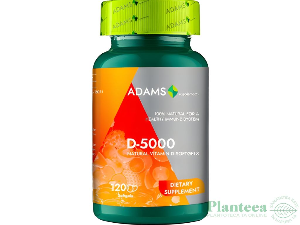 Vitamina D 5000 120cps - ADAMS SUPPLEMENTS