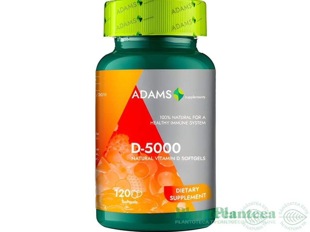 Vitamina D5000 softgel 120cps - ADAMS SUPPLEMENTS