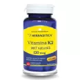 Vitamina K2 MK7 naturala 120mcg 60cps - HERBAGETICA