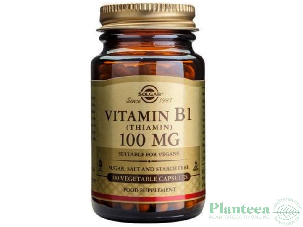 Vitamina B1 100mg 100cps - SOLGAR