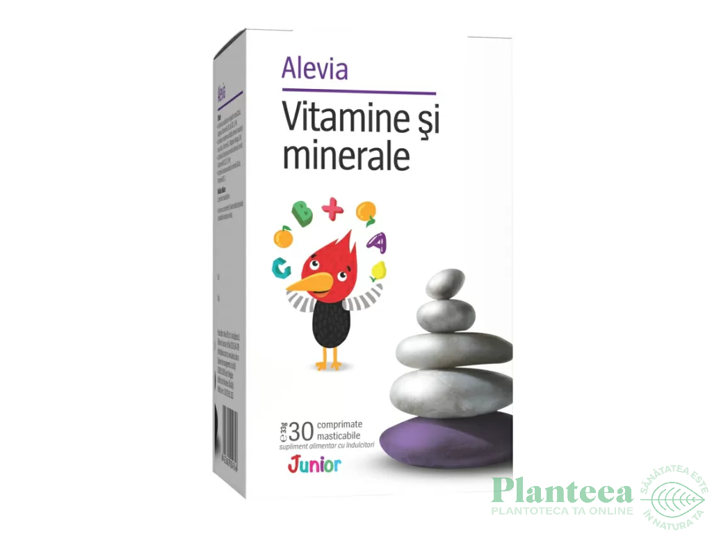 Vitamine minerale Junior masticabile 30cp - ALEVIA