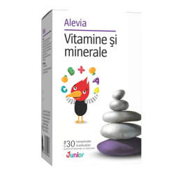 Vitamine minerale Junior masticabile 30cp - ALEVIA