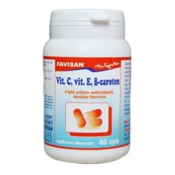 Vitamine C E B caroten 40cps - FAVISAN