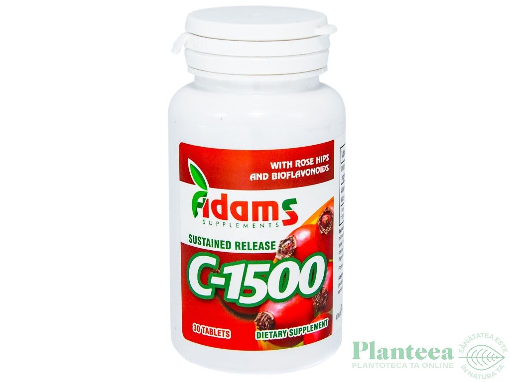 Vitamina C 1500mg macese 30cp - ADAMS