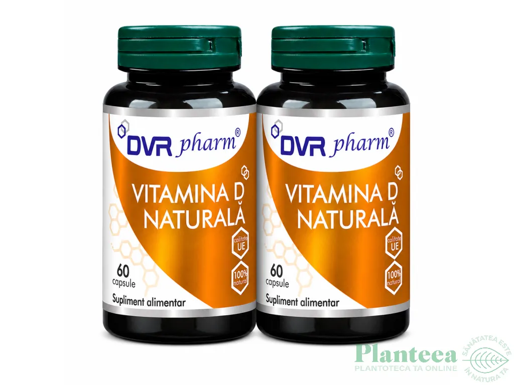 Set Vitamina D naturala 2x60cps - DVR PHARM