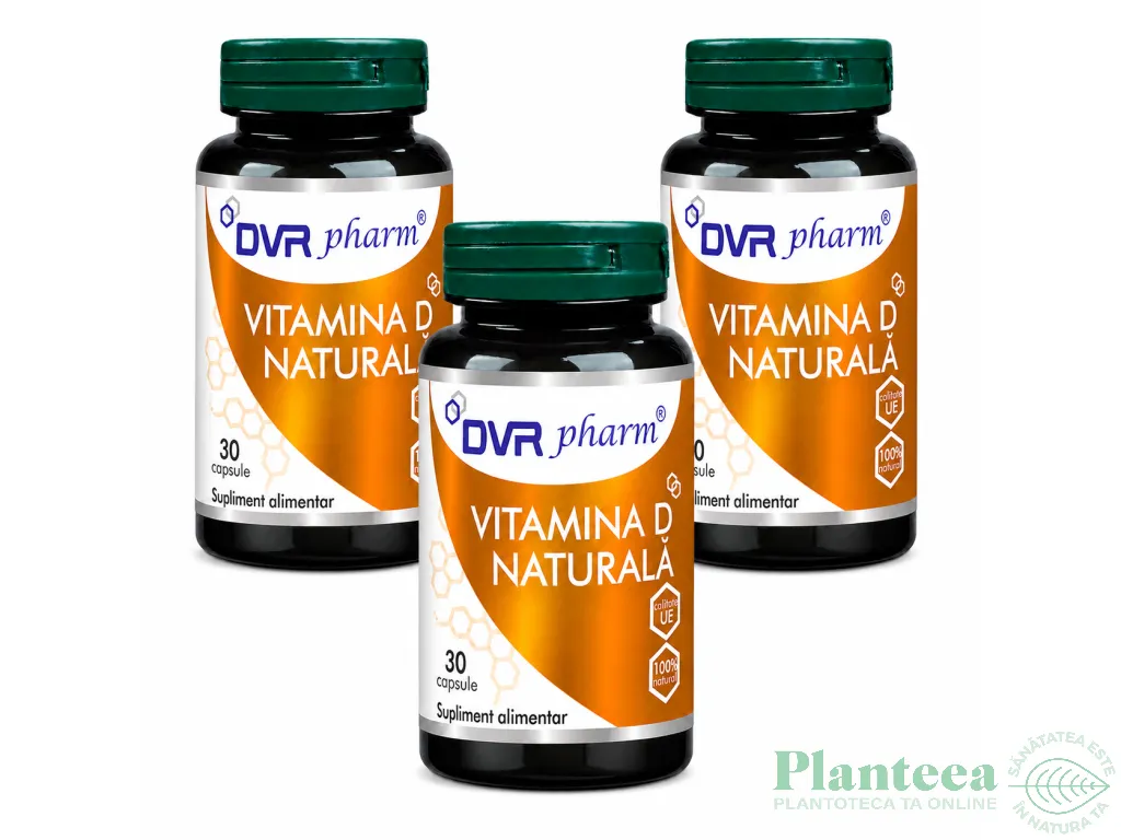Set Vitamina D naturala 3x30cps - DVR PHARM