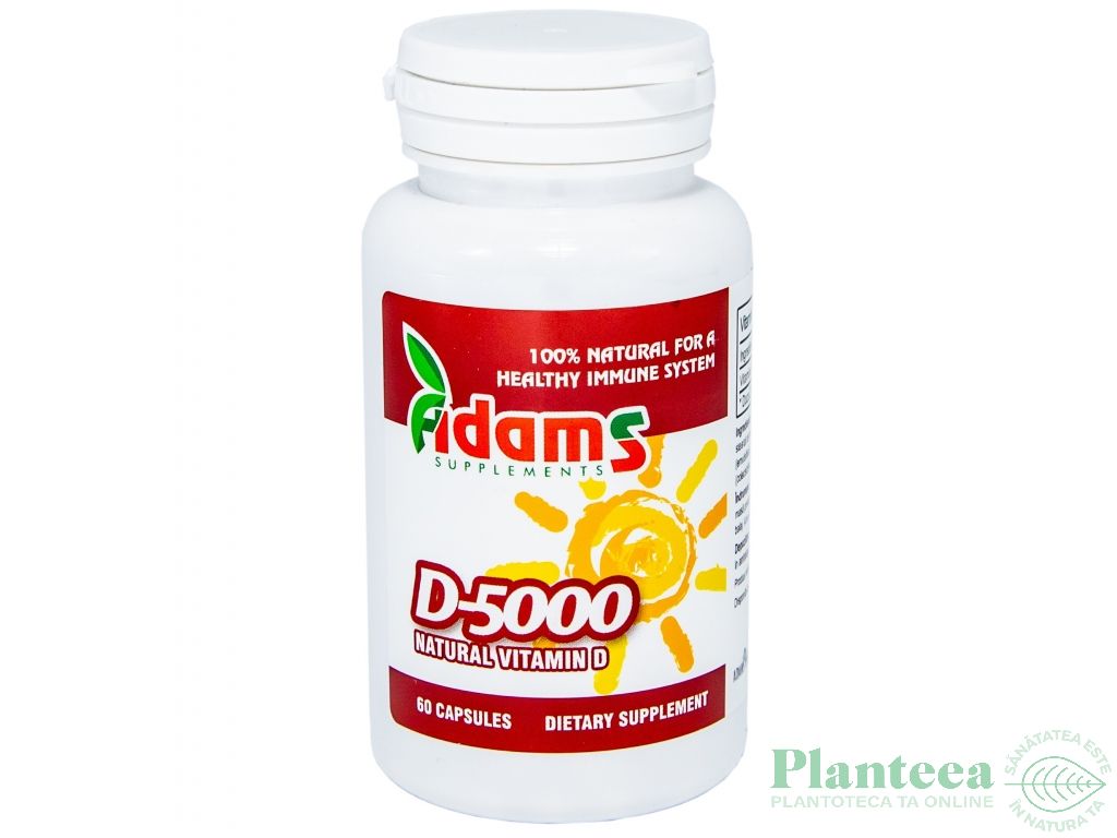 Vitamina D 5000ui 60cp - ADAMS
