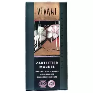 Ciocolata neagra 55%cacao migdale eco 100g - VIVANI