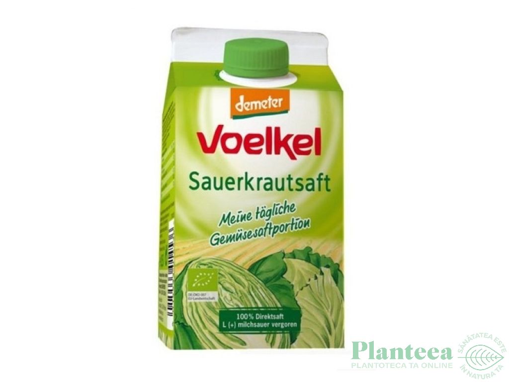 Suc varza acra lactofermentat eco 500ml - VOELKEL