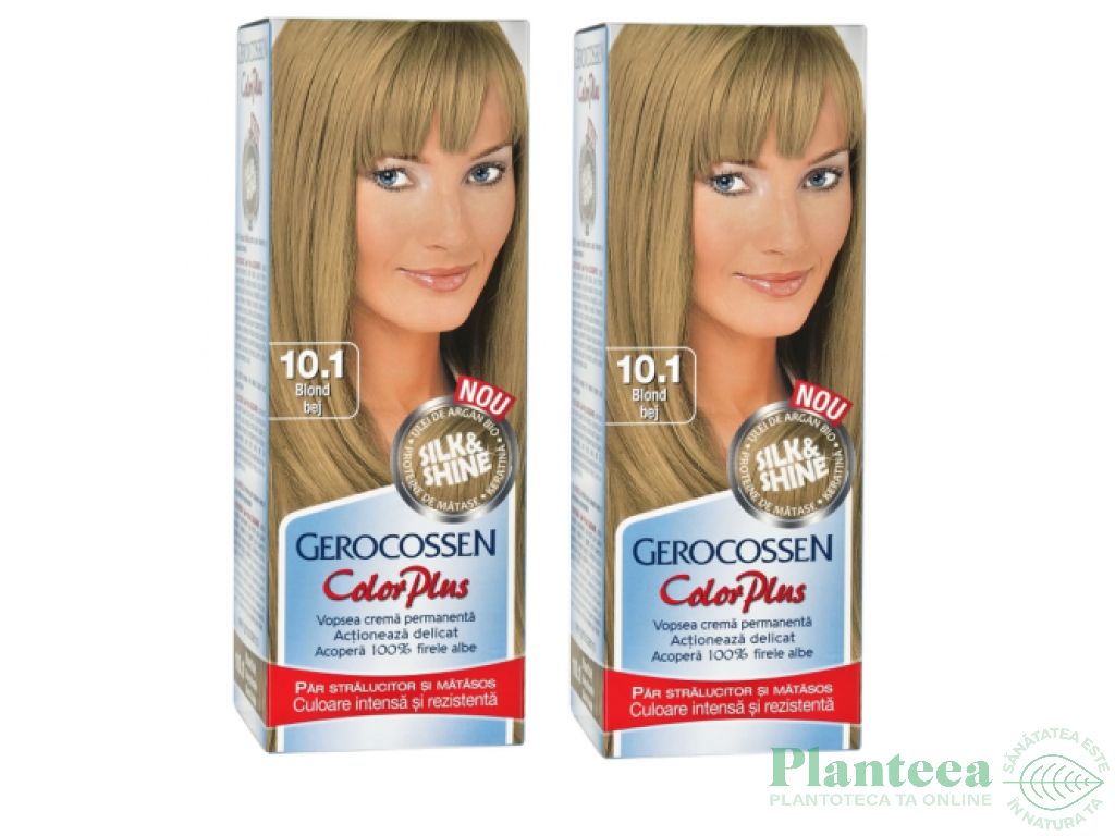 Pachet vopsea par nr10.1 blond bej 2x50ml - GEROCOSSEN