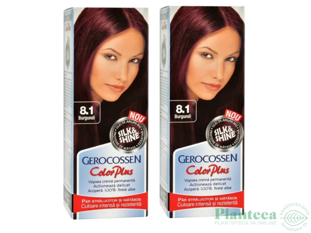 Pachet vopsea par nr8.1 burgundi 2x50ml - GEROCOSSEN