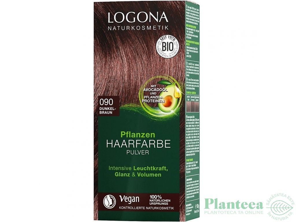 Vopsea par maro inchis 090 100g - LOGONA