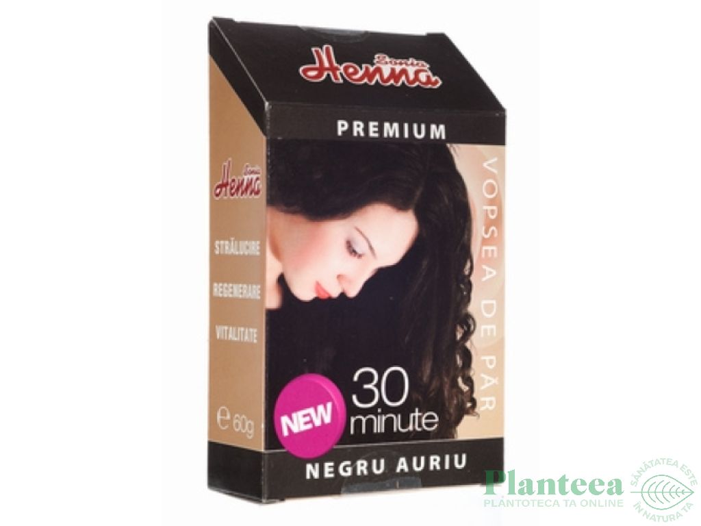 Henna negru auriu Sonia Premium 60g - KIAN COSMETICS