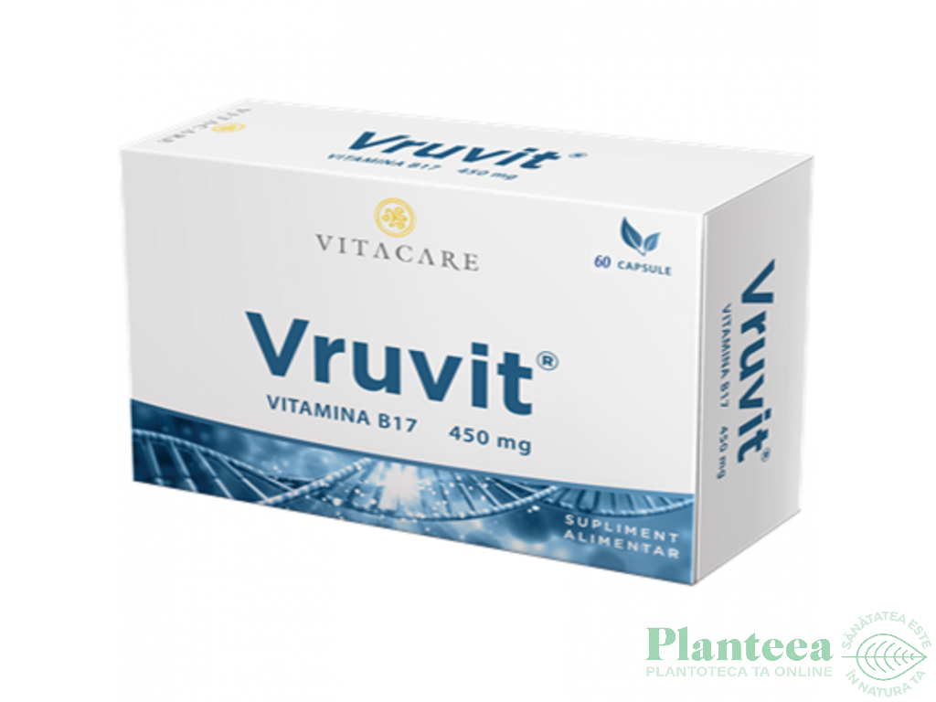 Vruvit B17 Amigdalina 450mg 60cps - VITACARE