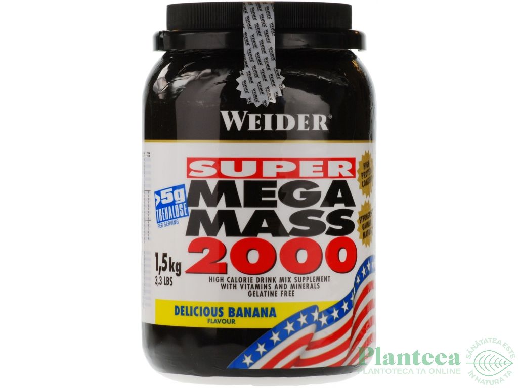 Super mega mass 2000 banane 1,5kg - WEIDER