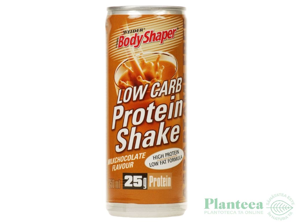 Shake proteic Low Carb ciocolata 250ml - BODY SHAPER