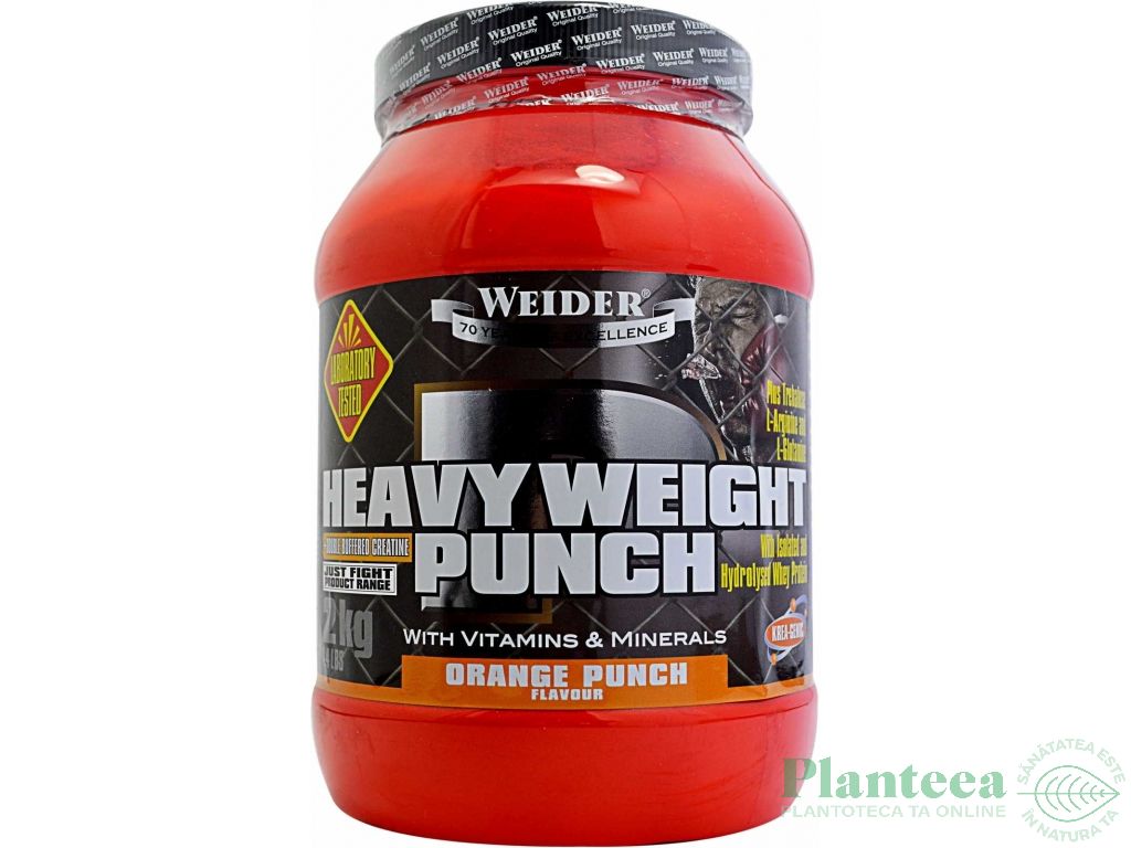 Pulbere Heavy Weight Punch portocale 2kg - WEIDER