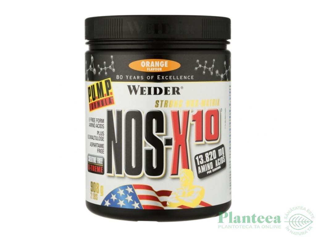 NOS X10 portocala 908g - WEIDER