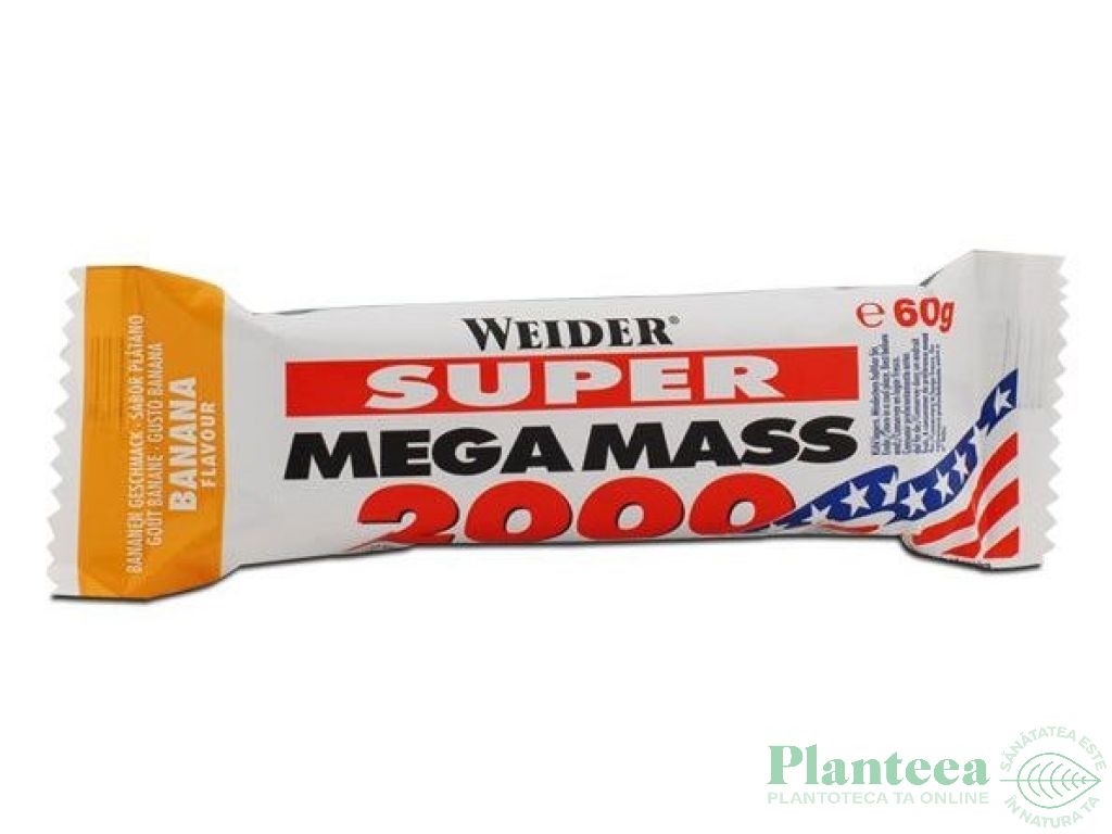 Baton Mega mass 2000 banane 60g - WEIDER