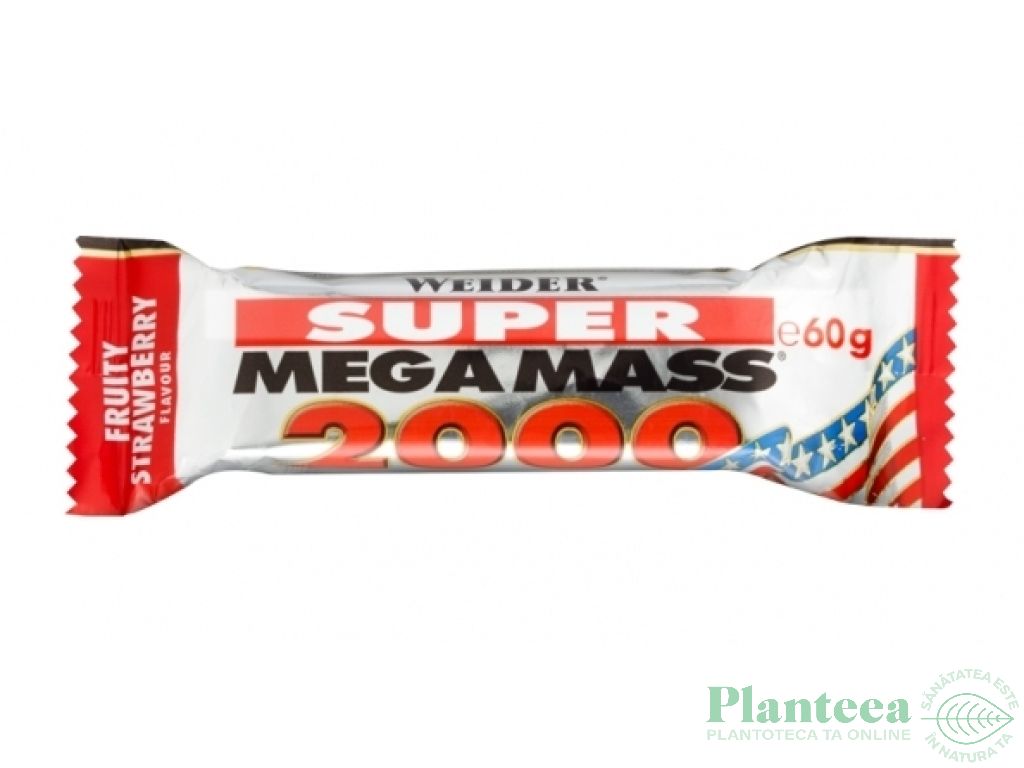 Baton Mega mass 2000 capsuni 60g - WEIDER