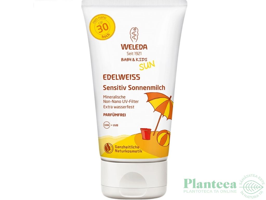 Lapte protectie solara copii spf30 150ml - WELEDA