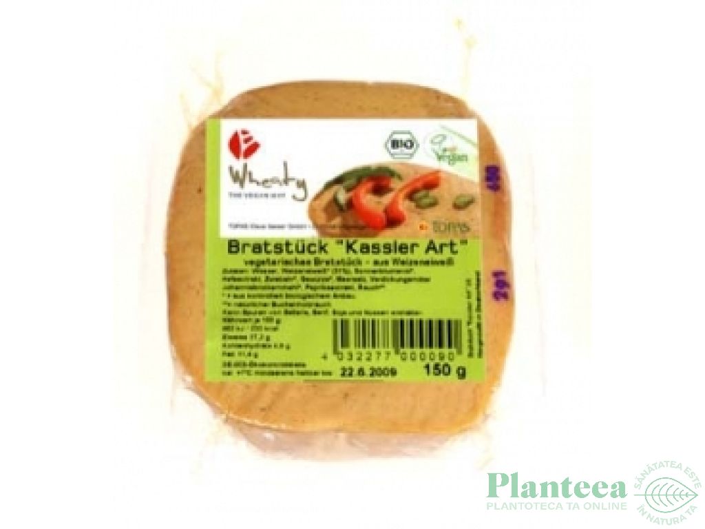 Friptura vegana seitan Kassler 150g - WHEATY