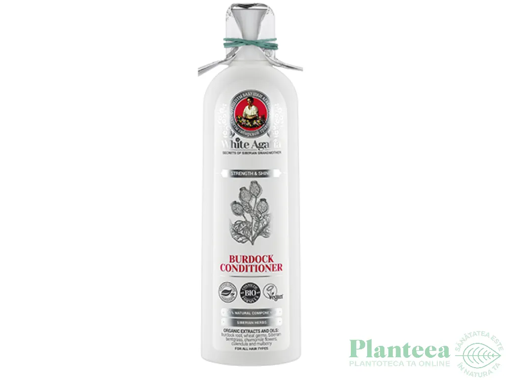 Balsam par consolidare stralucire brusture 280ml - WHITE AGAFIA
