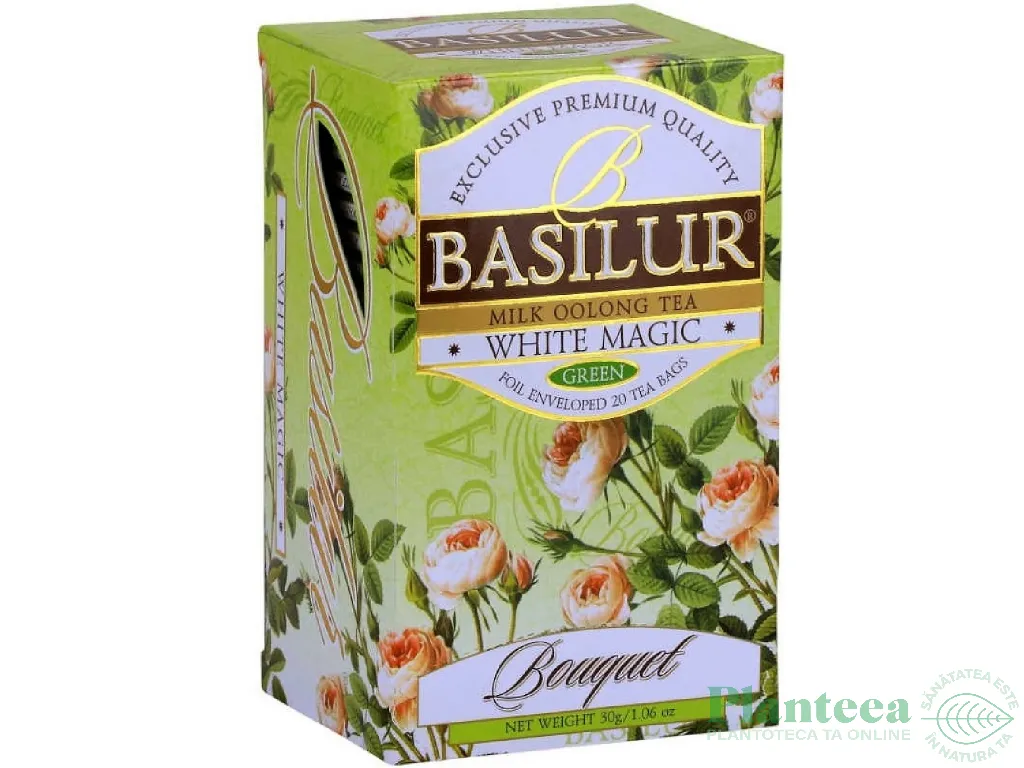 Ceai verde milk oolong Bouquet white magic 1,5gx25dz - BASILUR