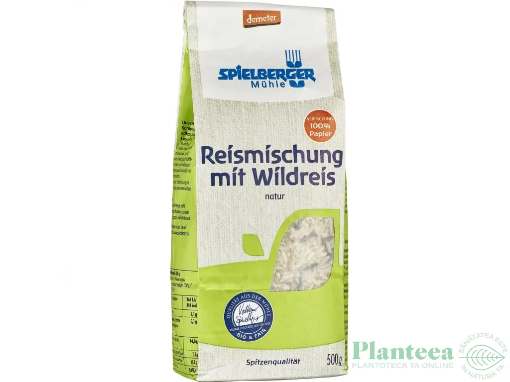 Orez amestec [bob lung integral/salbatic] Demeter eco 500g - SPIELBERGER