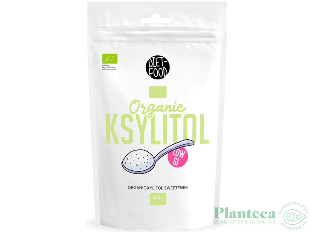 Xylitol mesteacan cristalizat bio 400g - DIET FOOD