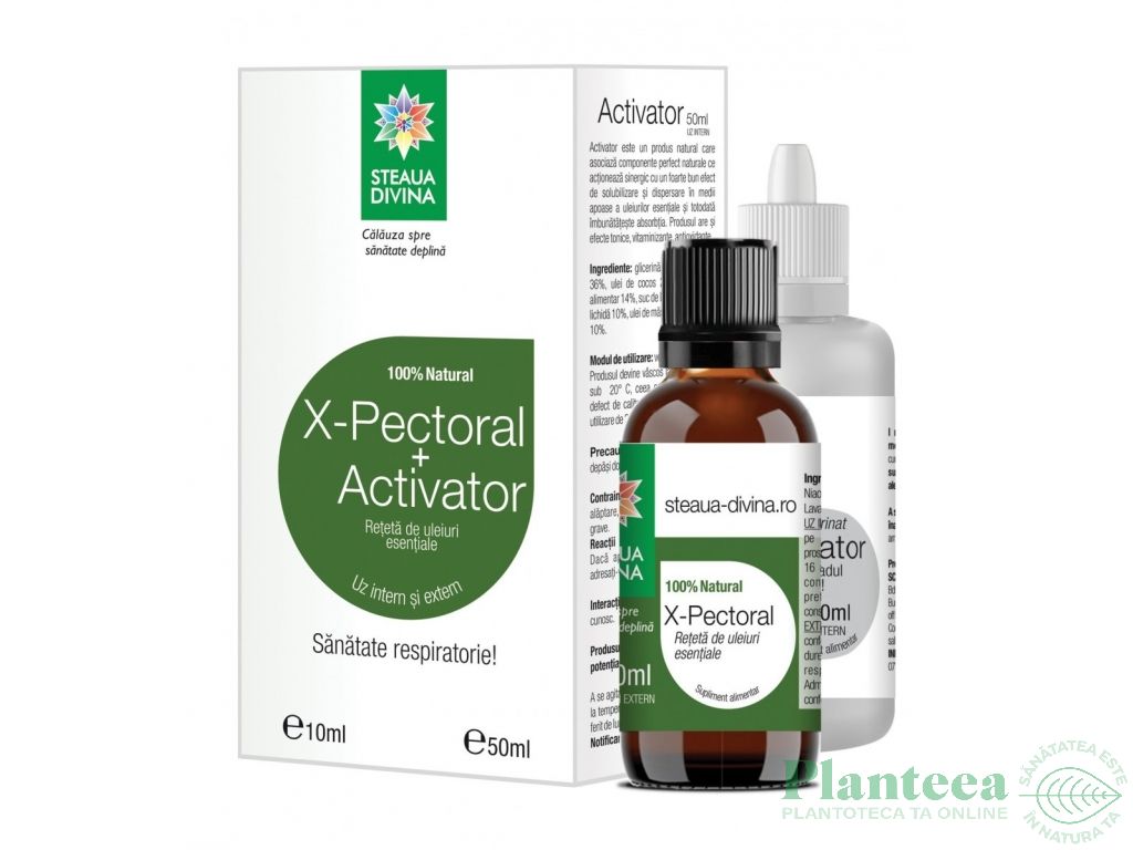 Kit X pectoral 10ml+activator 50ml - SANTO RAPHAEL